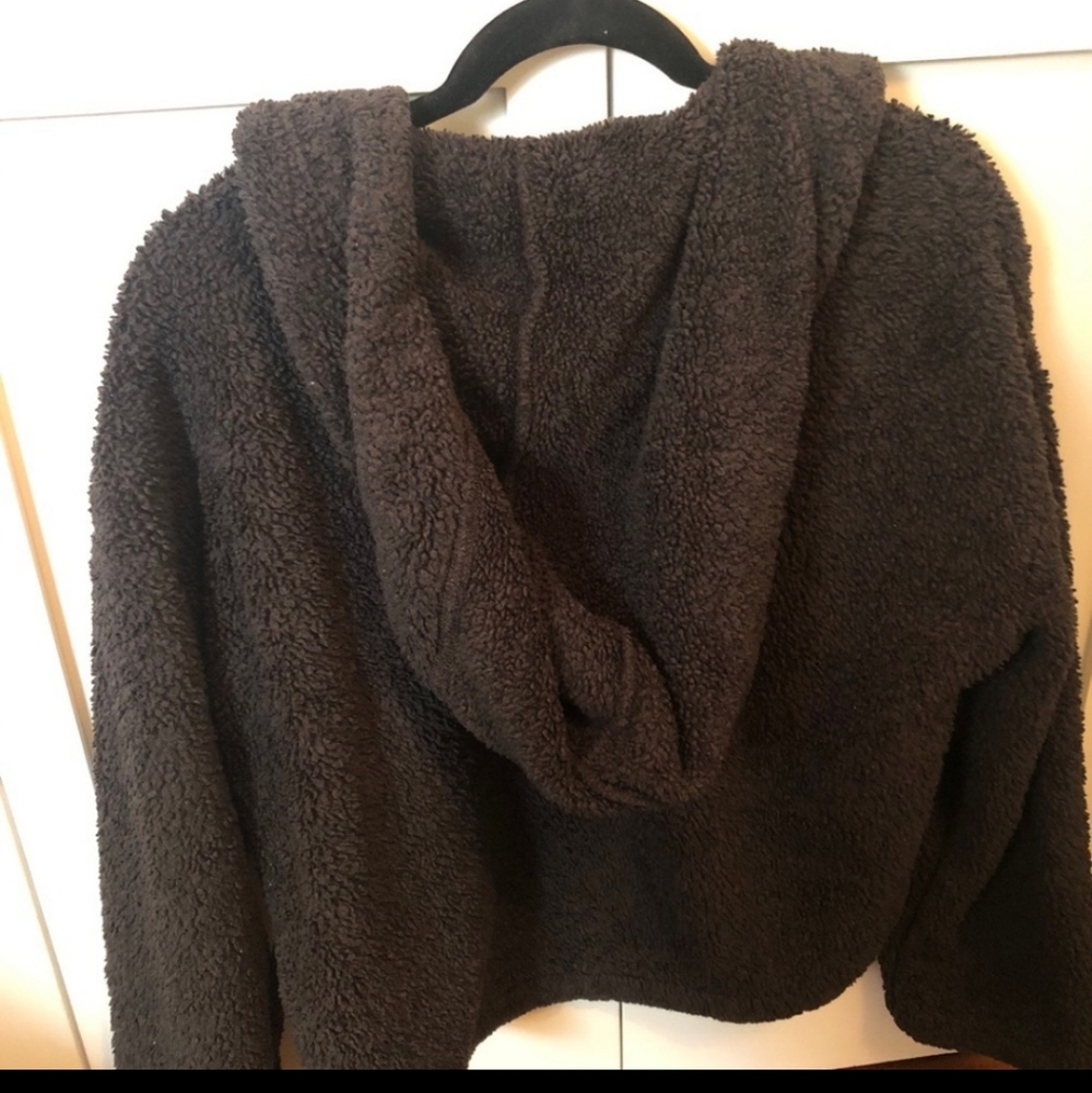 GymShark Cropped Sherpa Hoodie